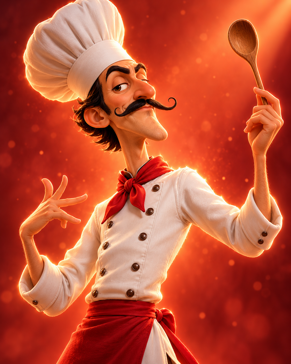 Chef Ricco, the dramatic chef