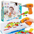 Screw and nut mosaic building set