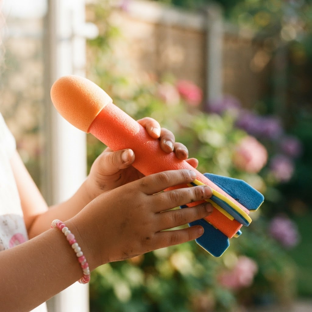 Everything included in the stomp rocket launcher set